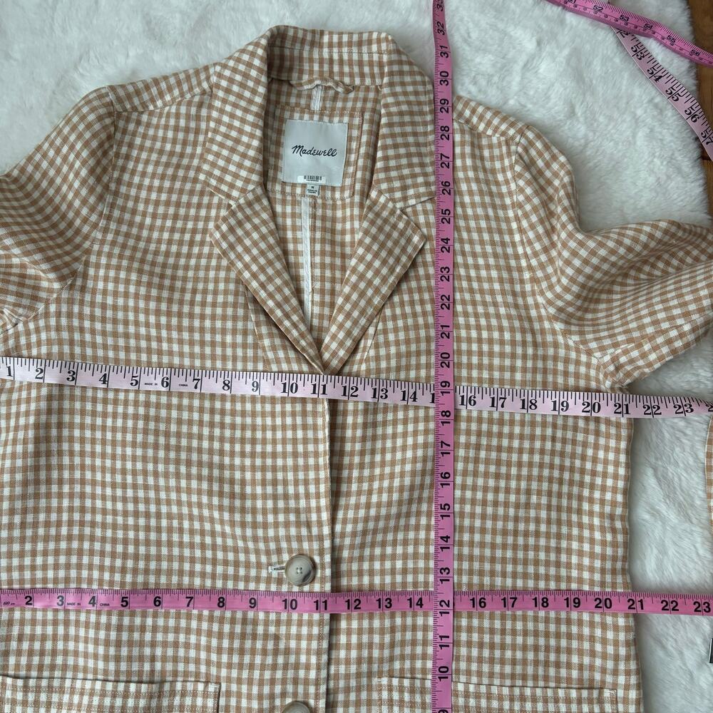 Madewell Linen Gingham Blazer - Picture 7 of 7